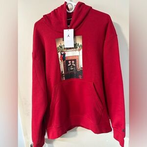 Jordan Men’s Jumpman Chimney Fleece Pullover Hooded Sweatshirt